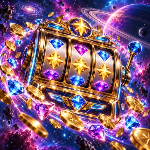 Space and classic-style cover art for the Betsoft pokie 7 Fortune Frenzy